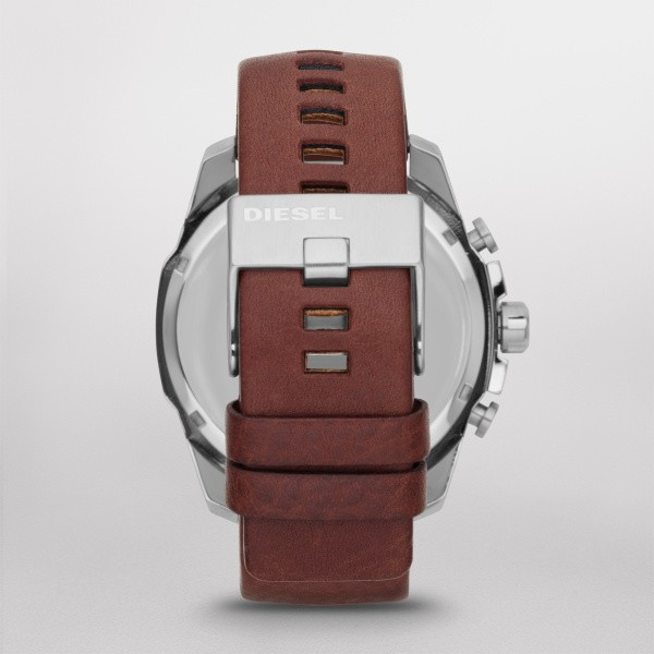Мъжки хронограф Diesel DZ4290 с кафява кожена каишка – ClassicWatches.bg