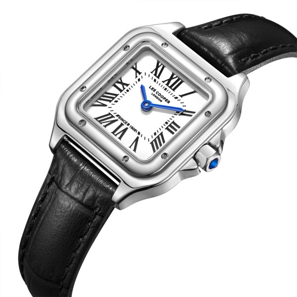 Lee Cooper дамски часовник с римски цифри и сини стрелки