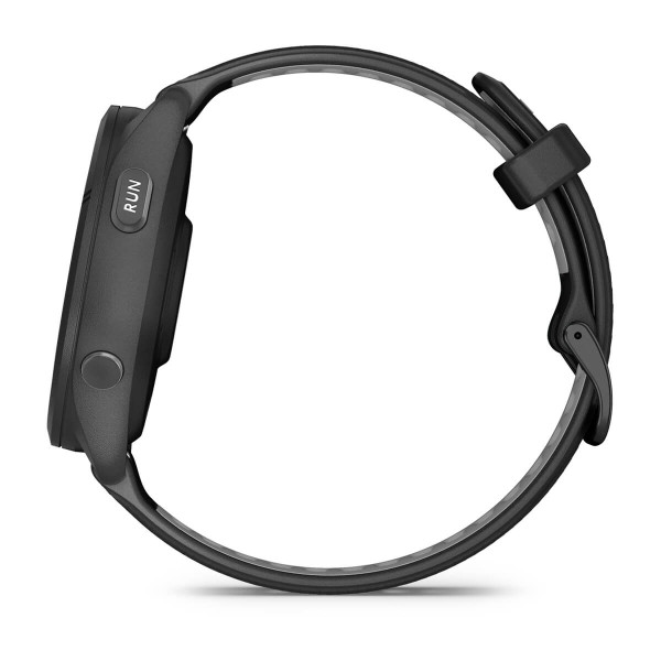 Garmin Forerunner 265 Black безел и корпус с Black/Powder Gray силиконова каишка 010-02810-10