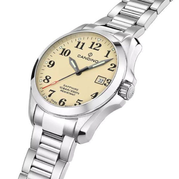 Candino C4785/1 мъжки часовник Field с бежов циферблат – classicwatches.bg