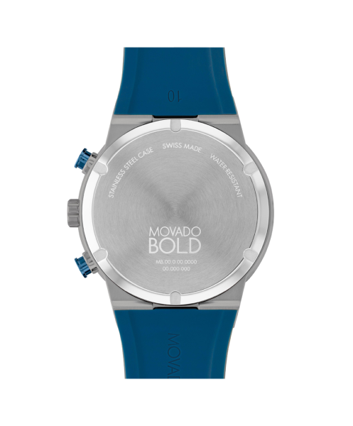 Часовник Movado 3601197 – синя силиконова каишка – classicwatches.bg