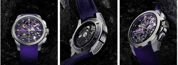 Часовник NORQAIN Independence Skeleton Chrono 42mm N3200.40T03.P01 – детайлен изглед на циферблата и хронографските броячи – classicwatches.bg