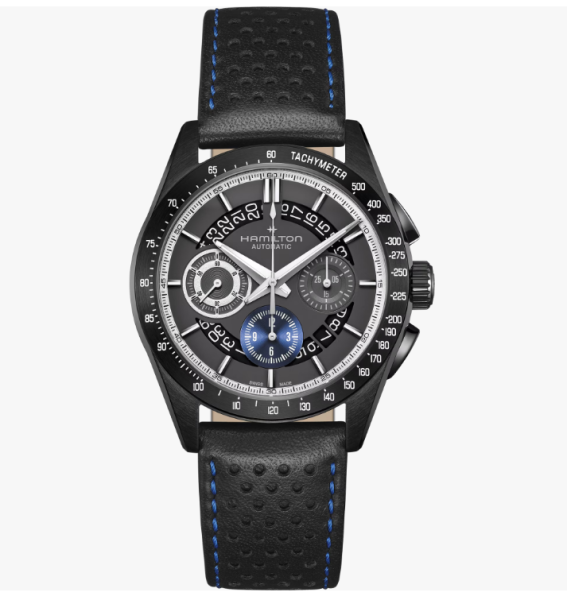 Hamilton Jazzmaster Performer Auto Chrono H36646780 с черна кожена каишка