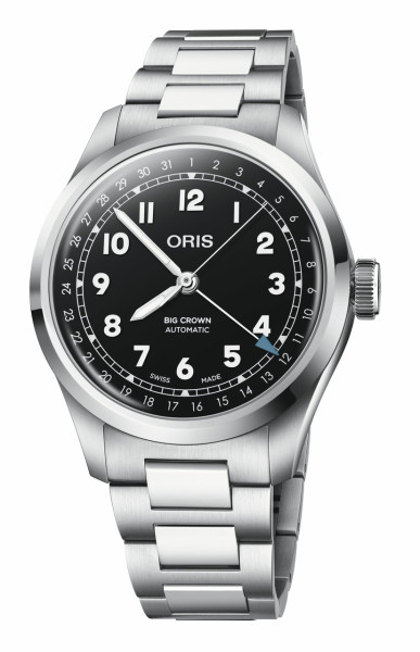часовник oris big crown pointer date 01 754 7798 4064 07 8 20 06 черен циферблат classicwatches.bg