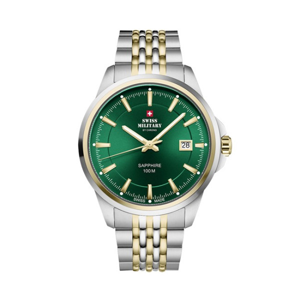 Swiss Military SM34104.06 мъжки модел със зелен циферблат – classicwatches.bg