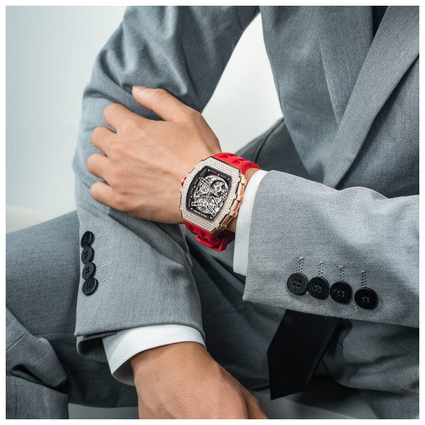 TSAR BOMBA T-Elemental Automatic Red TB8208D-12