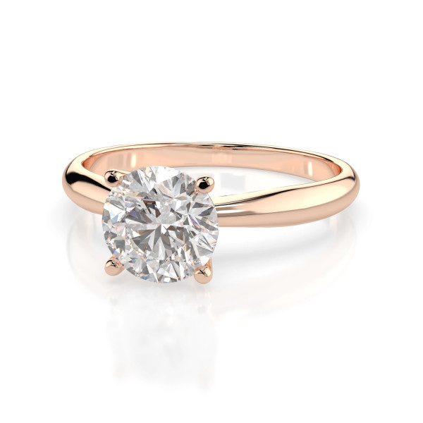 годежен пръстен cara k101-10021r gia диамант 0.5 ct розово злато елегантен дизайн classicwatches.bg
