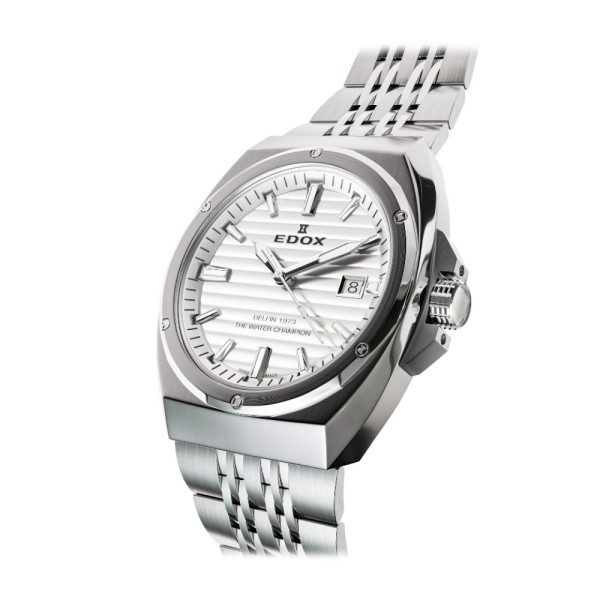 Edox Delfin 1973 сребрист циферблат 41 мм