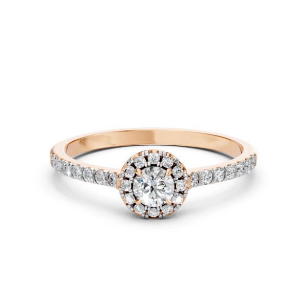 Cara пръстен с диаманти 0.25+0.29 ct – ЗЛАТНО БИЖУ 14К K101-10095R(4.0)/14K