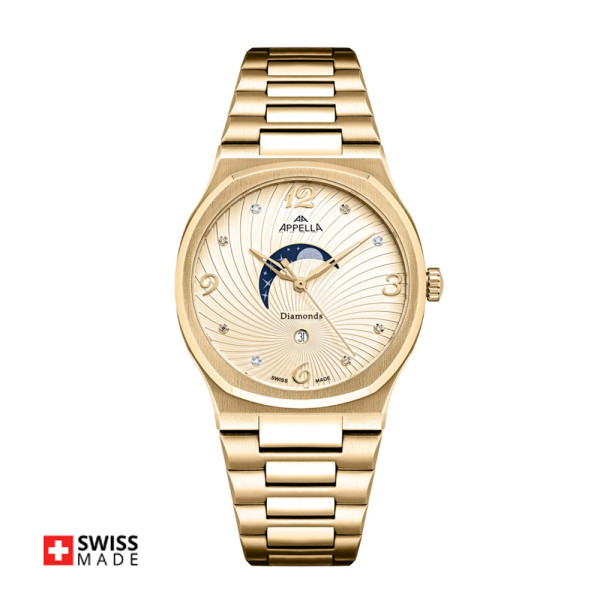 Appella L32006.1171QD дамски часовник с лунна фаза ClassicWatches.bg