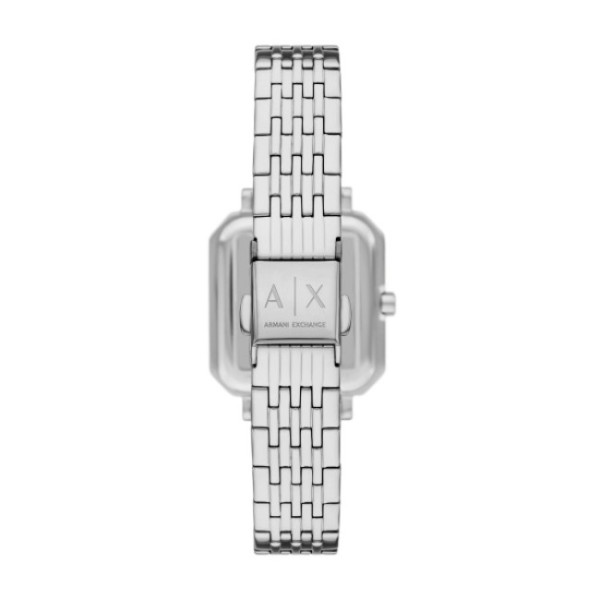 armani exchange ax5724 с правоъгълен сребрист циферблат classicwatches.bg
