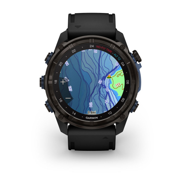 Garmin Descent Mk3i Carbon Grey DLC титан с черна силиконова каишка 010-02752-16