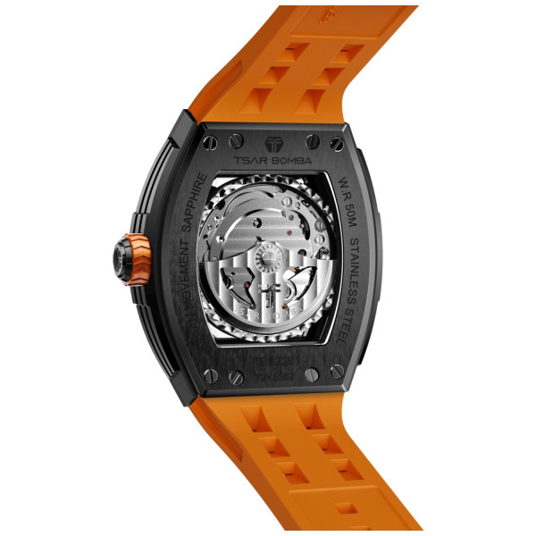 TSAR BOMBA T-Elemental Automatic Black Orange TB8228A-02