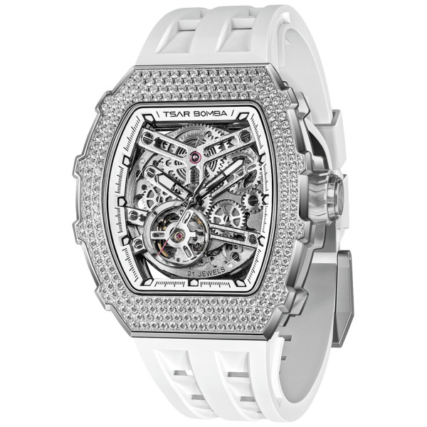 TSAR BOMBA T-Elemental Automatic White TB8208D-11