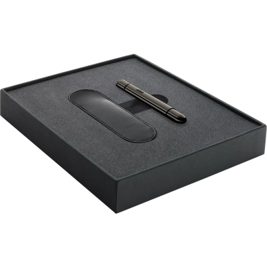 Комплект Lamy - Pico Lx Ruthenium, химикалка и калъф