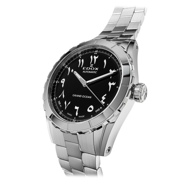 edox grand ocean automatic 40mm stainless steel black dial classicwatches.bg