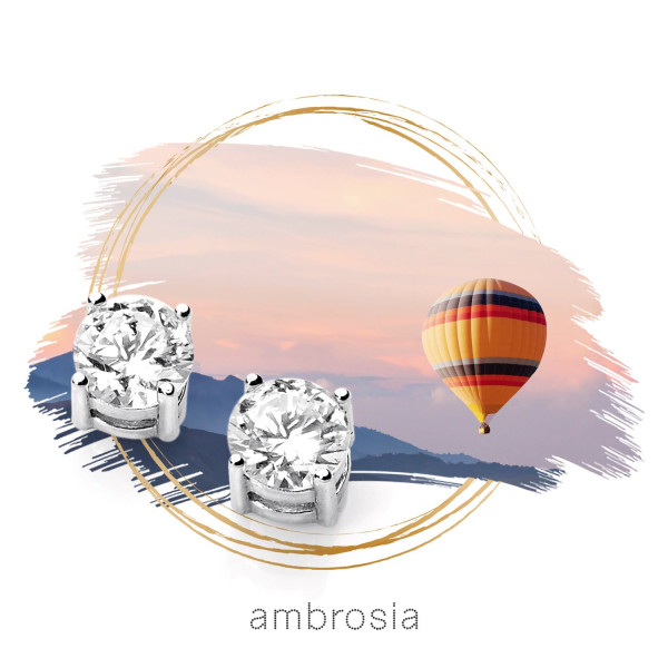 COMETE AMBROSIA  ЗЛАТНИ ОБЕЦИ  С ЦИРКОНИИ AOZ160