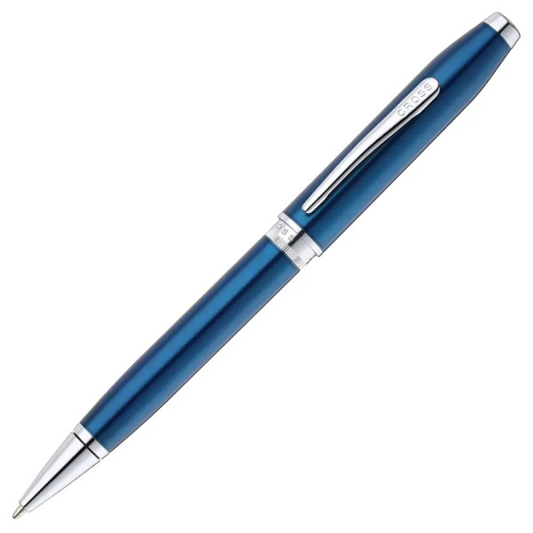Cross Foundry - Glossy Translucent Blue Lacquer химикалка