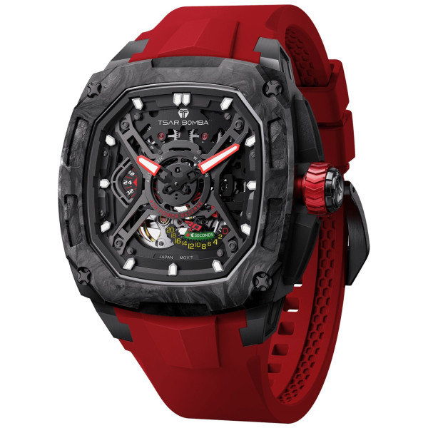 TSAR BOMBA Dark Matter 5 Automatic Red TB8605-01