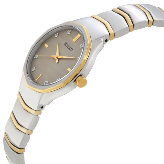 seiko sur616p1 дамски кварцов часовник тъмносив циферблат
