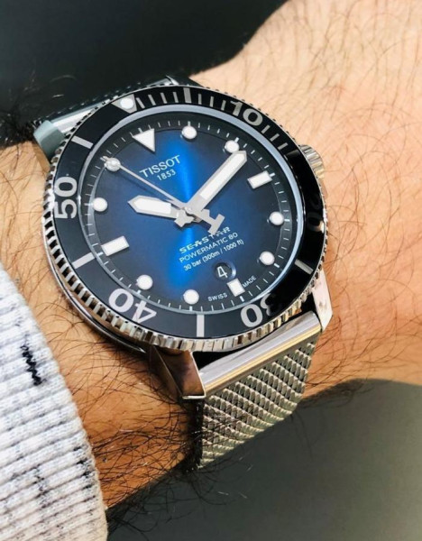 TISSOT SEASTAR 1000 POWERMATIC80 43MM MEN'S WATCH T120.407.11.041.02