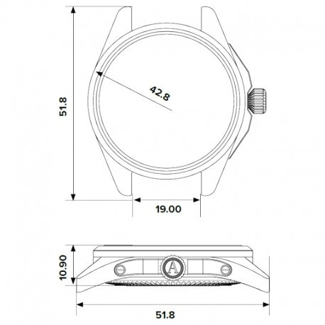 AVIATOR AIRACOBRA TYPE A 42.8MM V.1.38.2.330.4