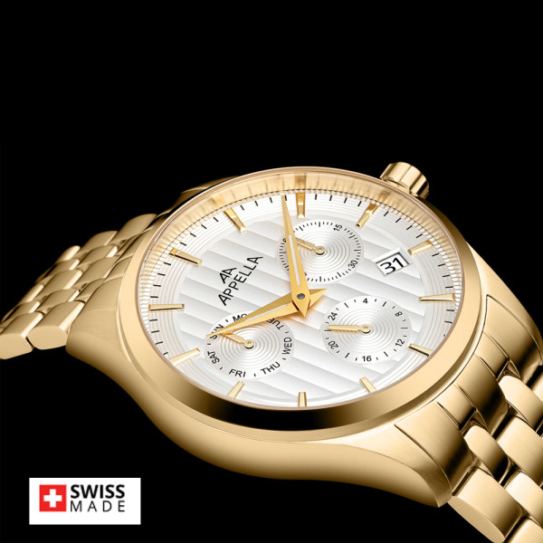 Appella L70003.1113QF сребрист мултифункционален циферблат classicwatches.bg