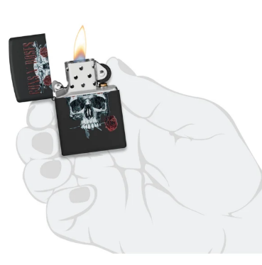 Запалка Zippo - Guns N' Roses, Flower Skull Design
