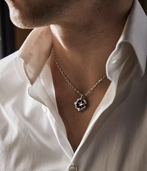 COMETE СРЕБЪРНО МЪЖКО КОЛИЕ UGL656