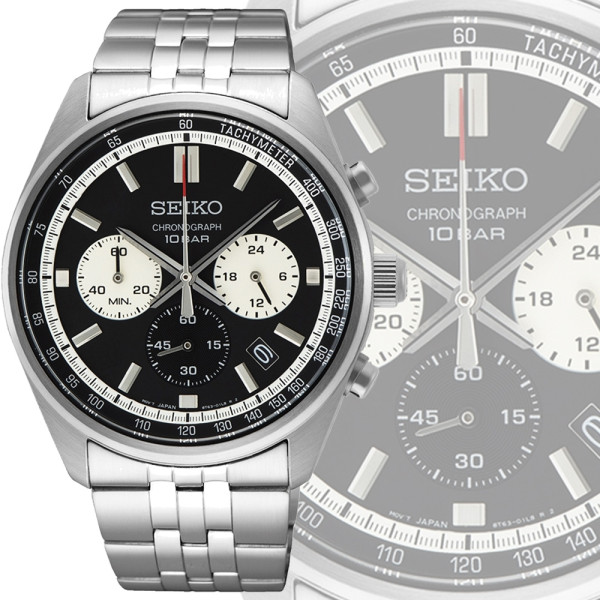 SEIKO SPORT CHRONO QUARTZ  42MM MEN'S WATCH SSB429P1