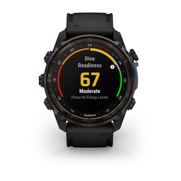 Garmin Descent Mk3i Carbon Grey DLC титан с черна силиконова каишка 010-02752-16