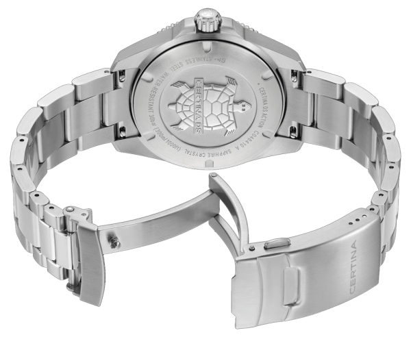 Certina DS Action 40mm мъжки часовник на китка с луминесцентни стрелки и индекси – classicwatches.bg