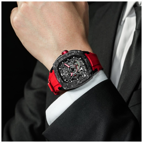TSAR BOMBA Dark Matter 5 Automatic Red TB8605-01