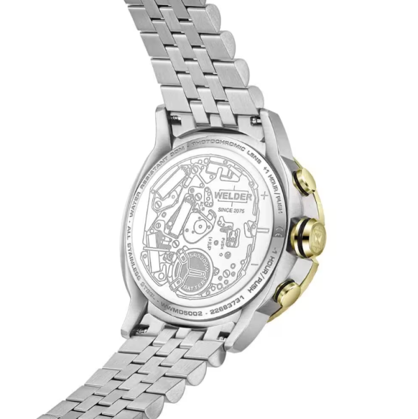 welder wwmd5002 фотохромен часовник злато и стомана classicwatches.bg