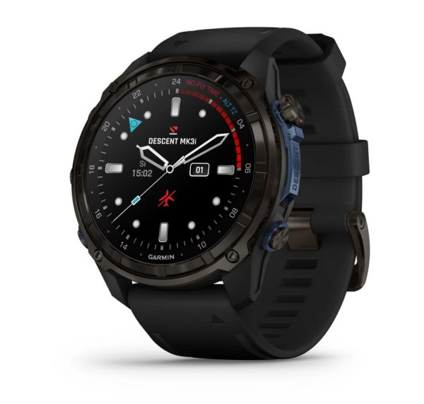 GARMIN Descent™ Mk3i - 51мм Carbon grey DLC титан с черна силиконова каишка