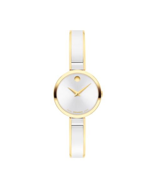 Часовник Movado 608012 – дамски модел със светъл циферблат – classicwatches.bg