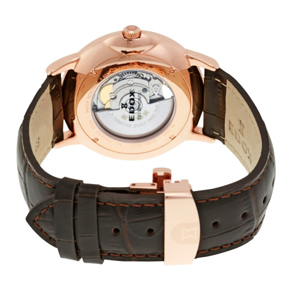 EDOX LES BEMONTS SKELETON AUTOMATIC 42MM MEN'S WATCH 85021 37R AIR