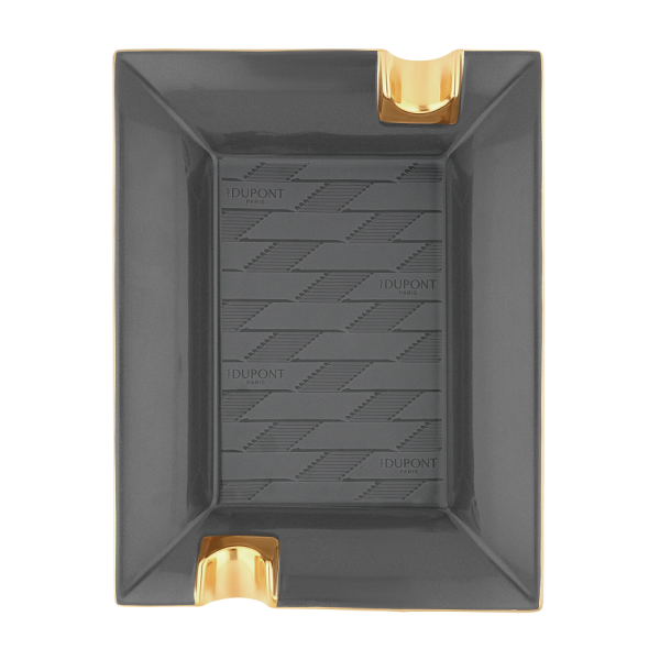 Пепелник S.T.Dupont Ashtray Porcelain Monogram 1872 Black 6479