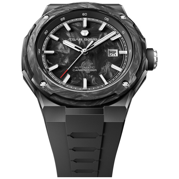 TSAR BOMBA Electron-Carbon-X II Carbon Fiber Automatic Black TB8230-02