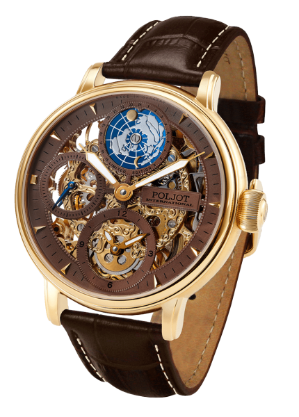 POLJOT INTERNATIONAL GLOBETROTTER HAND WINDING 43MM MEN'S WATCH LIMITED EDITION 300PIECES 9730.2940654