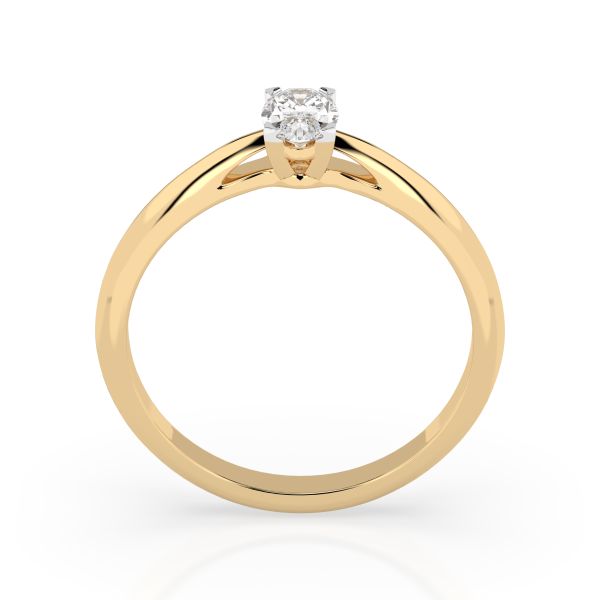 Cara пръстен с диамант 0.40 ct GIA сертификат K101-10190Y OV