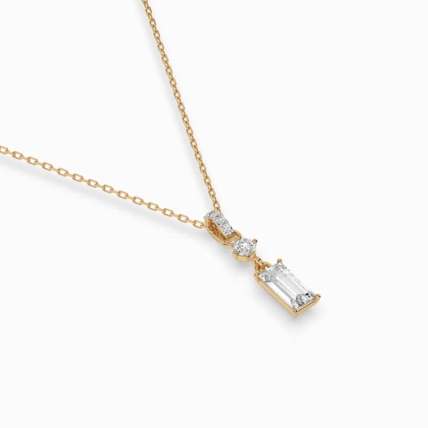 Cara колие с диаманти 0,04+0,32 ct GIA сертификат K104-10071/3W (0,30)
