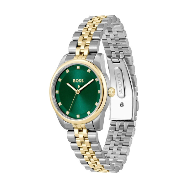 hugo boss 1502834 с кристали и двуцветна верижка classicwatches.bg