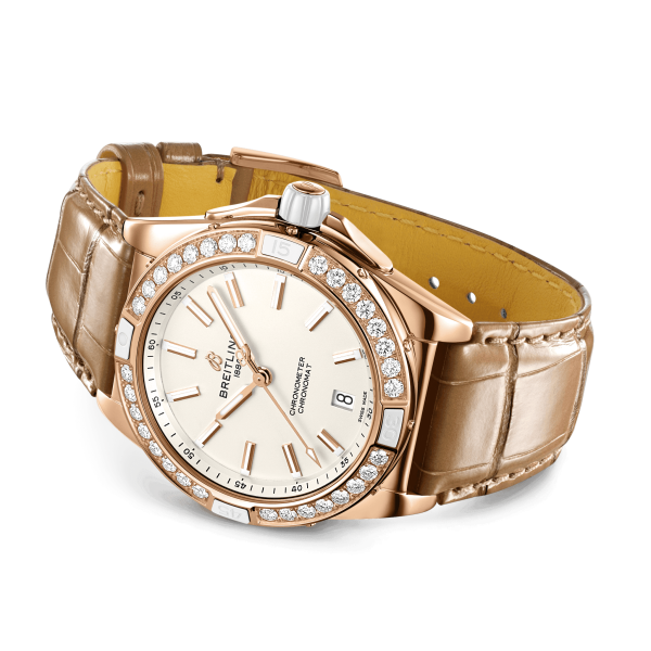 дамски часовник автоматик breitling-r17356531g1p1-side-view-classicwatches