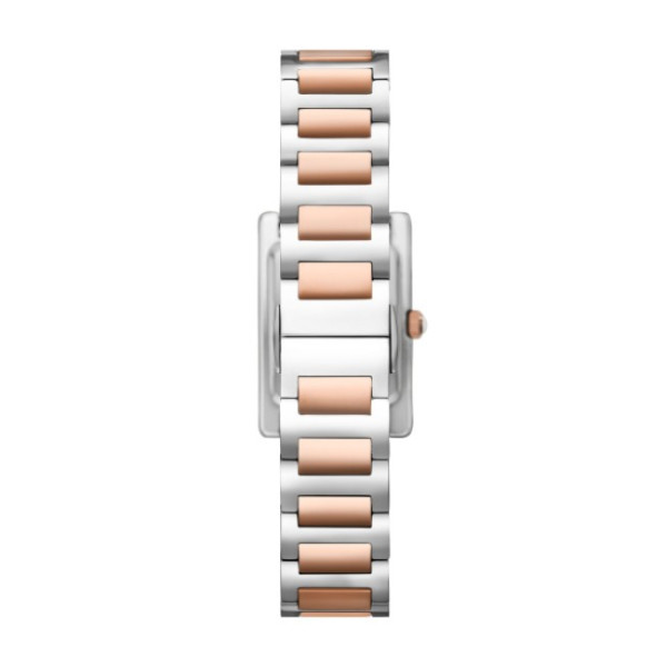 дамски часовник emporio armani ar11626 – двуцветна стоманена верижка и корпус, изглед отзад – оригинален от ClassicWatches.bg