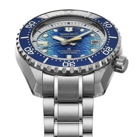 seiko marinemaster hbf002j1 син текстуриран циферблат ClassicWatches.bg