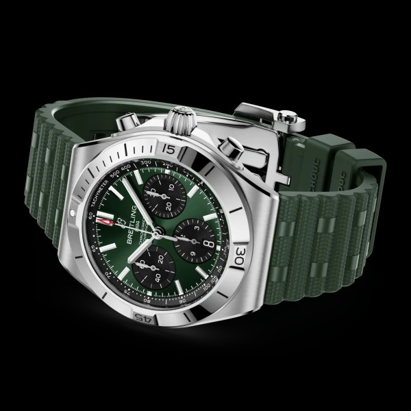 часовник breitling chronomat automatic chronograph green dial classicwatches.bg