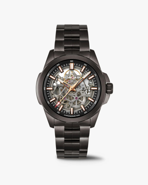 Часовник NORQAIN Independence Skeleton 42mm N3000.07B01.B02 с DLC корпус и скелетон циферблат – classicwatches.bg