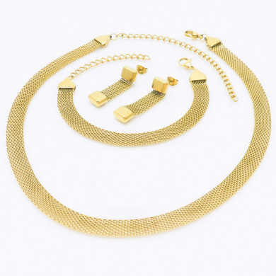 Комплект дамско колие, гривна и обеци Lee Cooper LC.S.01606.110