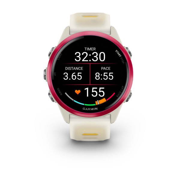Garmin Forerunner 570 Raspberry Aluminium с Translucent Bone/Mango каишка 010-02970-02